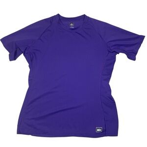 REI Women’s Active Performance T-Shirt‎ Purple Size Large Quick Dry